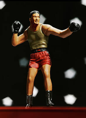 Wall Art - Drawing - Boxer Wearing Red Shorts by CSA Images