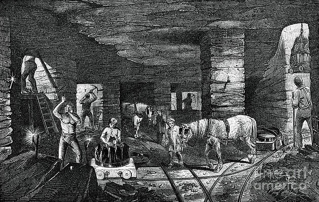 Wall Art - Drawing - Bradley Coal Mine, Near Bilston, 1886 by Print Collector