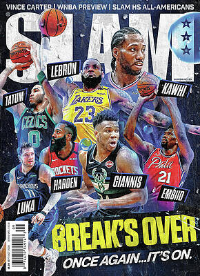 LeBron James Cleveland Cavaliers Retro Jersey Slam Magazine Cover Bobb FOCO