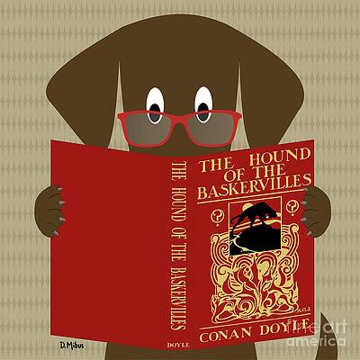 Brown Dog Reading by Donna Mibus Brown Dog Reading by Donna Mibus