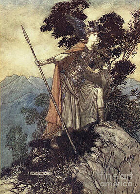 Brunhilde Illustration Print by Heritage Images