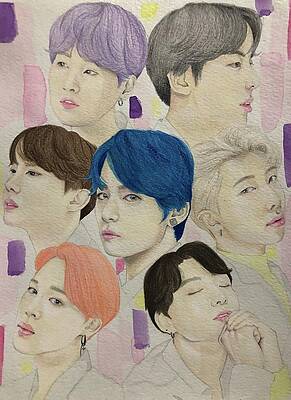 Bts Paintings Page 3 Of 3 Fine Art America See more ideas about planet painting, bts boys, foto bts. bts paintings page 3 of 3 fine art