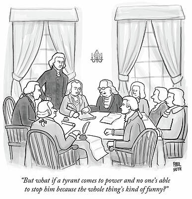 Wall Art - Drawing - But What If A Tyrant Comes To Power And No One's Able by Paul Noth