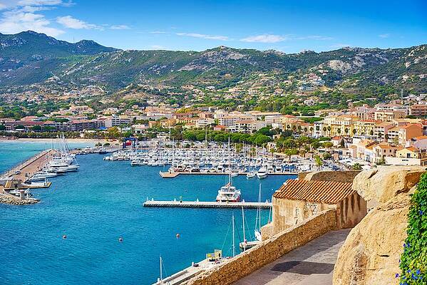 View Of Quay And Waterfront Of Calvi Weekender Tote Bag by David Madison 
