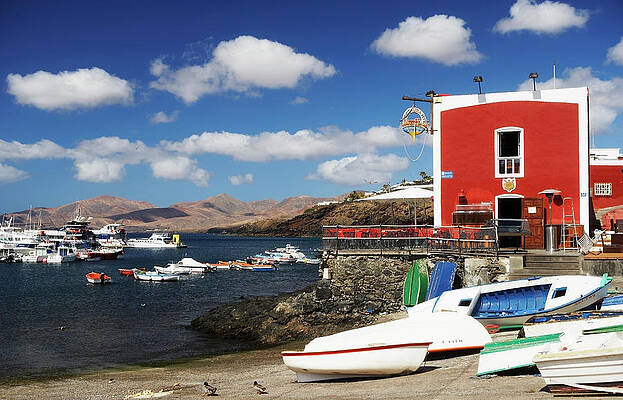 Canary Islands, Lanzarote, Puerto Del Print by Wilfried Krecichwost