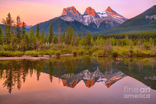 Wall Art - Photograph - Canmore Morning Pastels by Adam Jewell