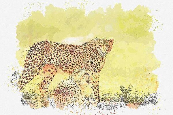 Abstract Leopard Paintings Fine Art America