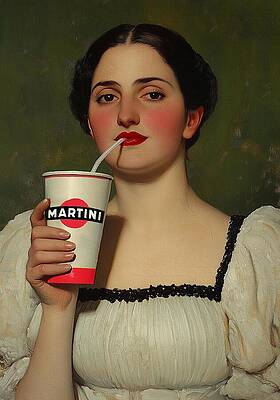 Wall Art - Mixed Media - Casual Martini by Dikhotomy