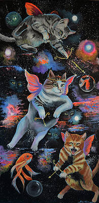 Space Cat Art - Fine Art America