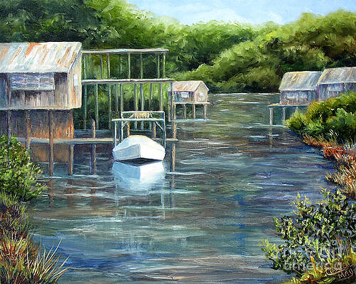 Cedar Key Canal by Art by Carol May Cedar Key Canal by Art by Carol May
