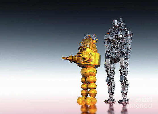 Wall Art - Photograph - Changes In Robot Styling From The 1950s by Science Photo Library