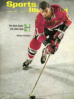 Chicago Blackhawks NHL Poster Set of Six Vintage Hockey Jerseys - Mikita Toews Kane Esposito Savard Hull - 8x10 Poster Prints