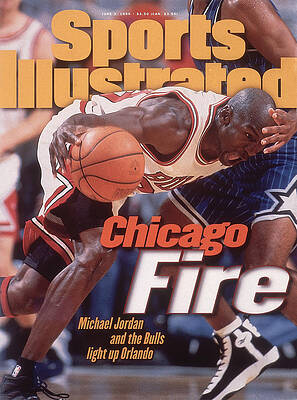 Chicago Bulls Michael Jordan And Scottie Pippen, 1998 Nba Sports  Illustrated Cover by Sports Illustrated