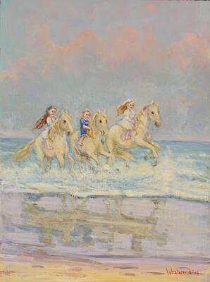 Children of Woolacombe Bay by Susan Westwood
