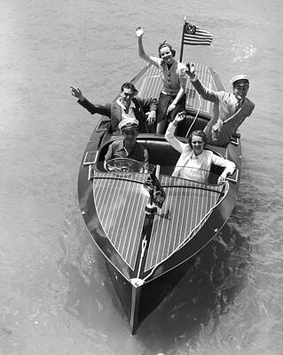 Chris-craft Print by Camerique Archive
