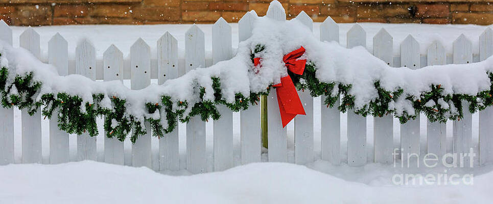 Christmas Fence by Michael Tatman