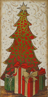 Wall Art - Painting - Christmas Tree II by Patricia Pinto