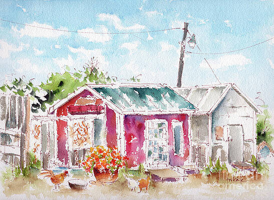 Chicken Coop Paintings Fine Art America