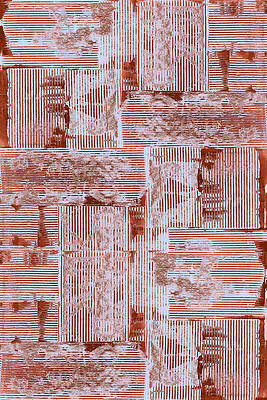 Wall Art - Mixed Media - Cinnabar Soft Lines Texture No2 Print by Cartissi