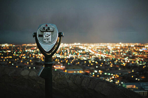 Wall Art - Photograph - City Lights At Night by Amanda Tipton Photography