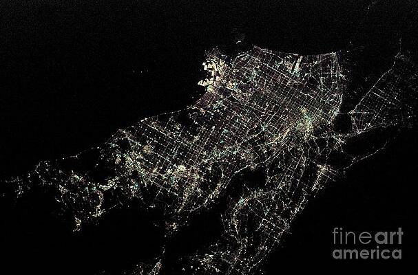 Wall Art - Photograph - City Lights Of Los Angeles by Science Photo Library