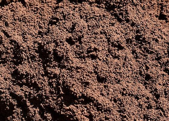 Close up of art work with soil by Ravindra Kumar