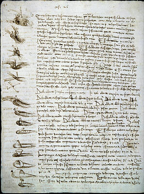 Wall Art - Painting - Codex Leicester: Water Flow By Da Vinci by Artist -  Leonardo Da Vinci