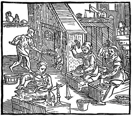 Wall Art - Drawing - Coiners At Work, 1577. Artist Ralph by Print Collector