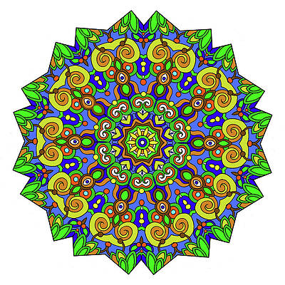 3dRose lsp_21919_6 Green Mandala Abstract Symmetrical Digital Mandala Created with Green Metal 2-Plug Outlet Cover 