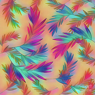 Colorful Tropical Leaves Palms 2 by Kaye Menner by Kaye Menner Colorful Tropical Leaves Palms 2 by Kaye Menner by Kaye Menner