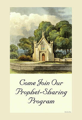 Wall Art - Painting - Come Join Our Prophet Sharing Program by Sara Pierce