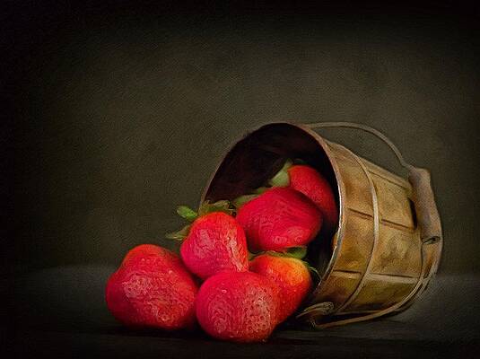 Come Share My Ripe Strawberries Red by Georgiana Romanovna Come Share My Ripe Strawberries Red by Georgiana Romanovna