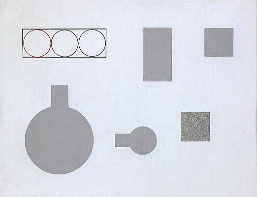 Wall Art - Painting - Composition With Rectangles And Circles by Sophie Taeuber-arp