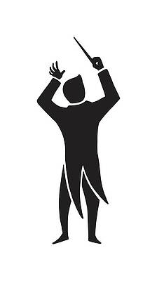 Wall Art - Drawing - Conductor at Work by CSA Images