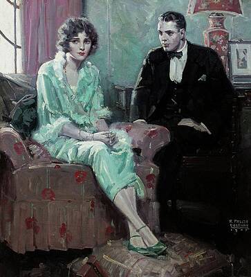 Wall Art - Painting - Consoling The Girl by Ralph Pallen Coleman
