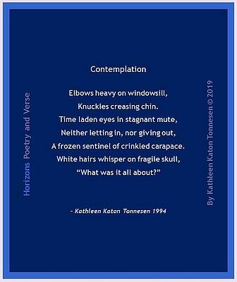 Contemplation by Kathleen Tonnesen Contemplation by Kathleen Tonnesen