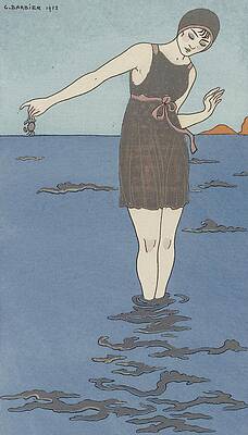 Wall Art - Painting - Costume De Bain by George Barbier
