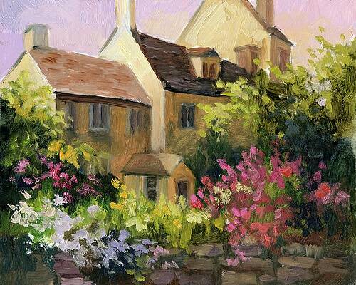 Wall Art - Painting - Cotswold Cottage V by Mary Jean Weber