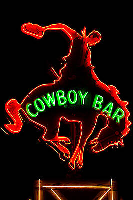 Cowboy Bar Neon Lights by Michael Morse Cowboy Bar Neon Lights by Michael Morse