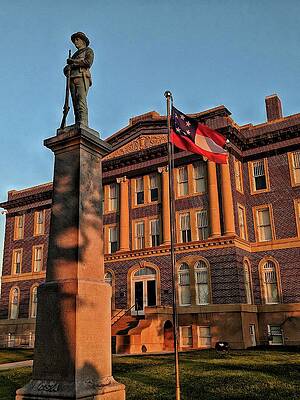 Day is Done - Mills County Courthouse - Goldthwaite, Texas by David R Perry