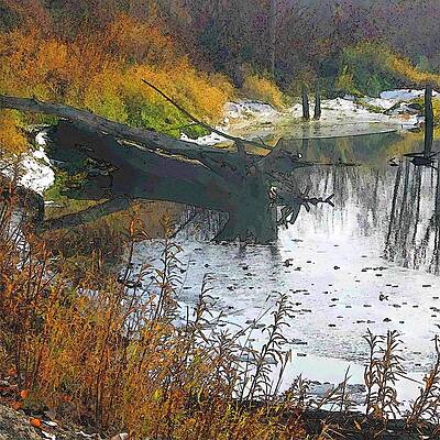 Deep Creek Log by Robert Bissett Deep Creek Log by Robert Bissett