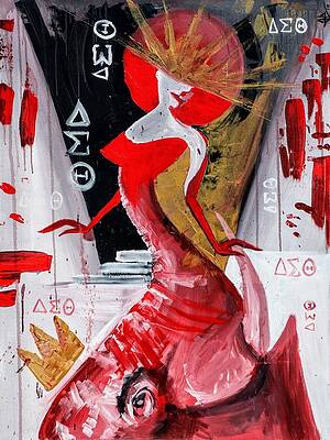 Delta Sigma Theta Art Pixels