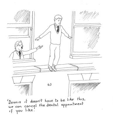 Wall Art - Drawing - Dennis It Doesn't Have To Be Like This, We Can Cancel by Wilf Scott