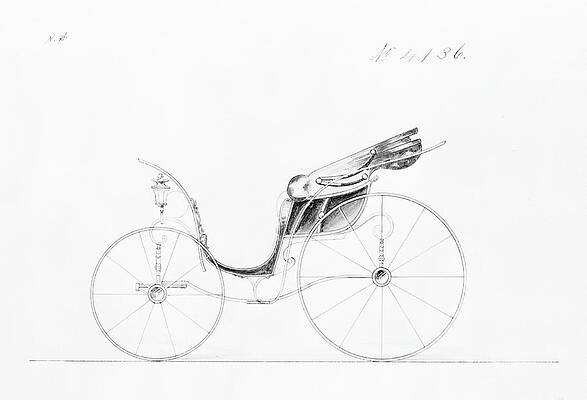 Wall Art - Painting - Design for Pony Phaeton, no. 4136. by Herman Stahmer