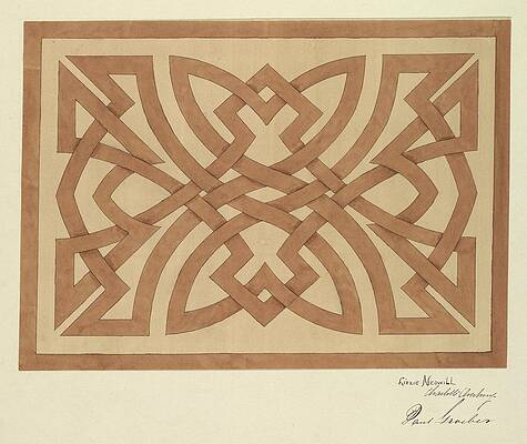 Wall Art - Painting - Design Of Interlacing by Elizabeth A. Nedwill