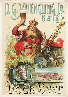Wall Art - Painting - D.g. Yuengling Jr. Brewing Co., Bock Beer by Louis Deutz