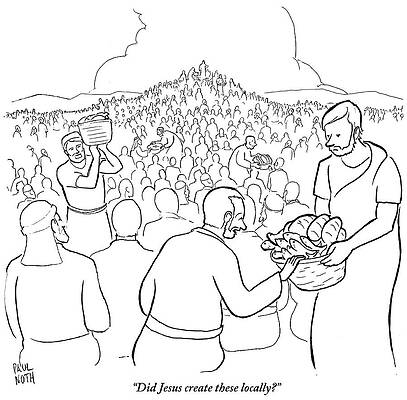 Wall Art - Drawing - Did Jesus Create These Locally by Paul Noth