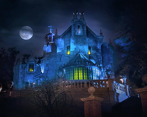 Wall Art - Photograph - Disney World's Haunted Mansion by Mark Andrew Thomas