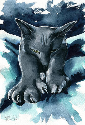 Funny Cat Paintings Fine Art America