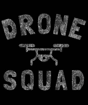 Wall Art - Digital Art - Drone Squad Retro by Flippin Sweet Gear